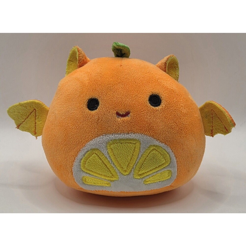 Barnet the Orange Fruit Bat Squishmallow 3.5" Blacklight Squad Member